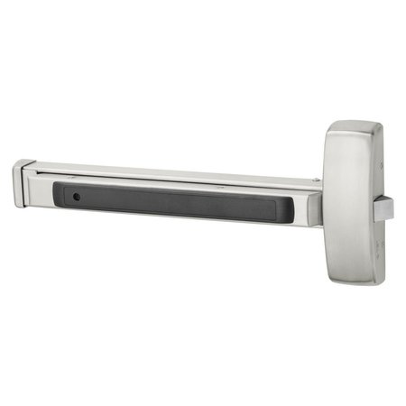 SARGENT Grade 1 Rim Exit Bar, Wide Stile Pushpad, 32-in Device, Exit Only, Hex Key Dogging, Satin Stainless 8888E 32D